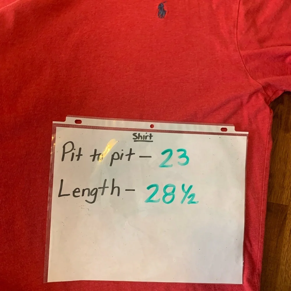 Polo by Ralph Lauren Large Red Short Sleeve Tee casual Preppy